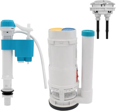 Toilet Reparatie Kit - Spoelklep Set - Toilet Onderhoud - Verstelbare Hoogte - 210mm Hoogte