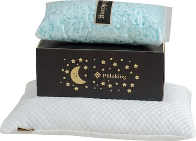 Pilloking Kids Hoofdkussen – Orthopedisch Kinderkussen met Verstelbare Hoogte - Traagschuim - Memory Foam - Voor Kinderen 3–12 jaar - Ademend & Hypoallergeen - Inclusief Tencel Hoes - 37x55cm - 30 nachten proefslapen