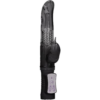 Shots Toys - Rotating Dolphin Vibrator - Zwart