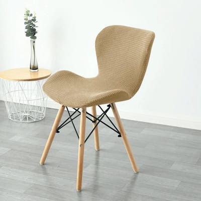 1 stuks Vlinder Gebogen Stoelhoes Stretch Spandex Mierenstoelhoezen Elastisch Polair Fleece Barkruk Zitting Slipcovers voor Woonkamer