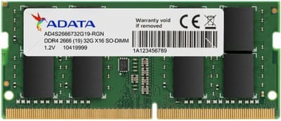 Adata Premier RAM-geheugen, DDR4 SODIMM, 8GB, 2666Mhz AD4S26668G19-SGN