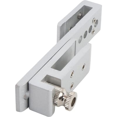 Serrure de Porte Coulissante en Verre 12 Trous Limite Verrou de Sécurité en Métal pour Maison Hôtel Salle de Bain Cabine de Douche Sans Cadre Argent 8mm Silver 8mm / 0.3in white