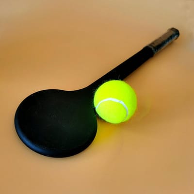 Raquette d'entraînement de tennis Sweet Spot Trainer entièrement en fibre de carbone noir