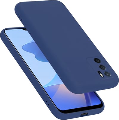 Cadorabo Hoesje geschikt voor Oppo A16s / A54s in LIQUID BLAUW - Beschermhoes gemaakt van flexibel TPU silicone Case Cover