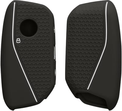 kwmobile autosleutel hoesje geschikt voor BMW 4-knops X7 X1 U11 iX ix1 7-serie G07 I7 autosleutel hoes - TPU autosleutel behuizing - Beschermende auto sleutel case - Sleuteletui in mat zwart