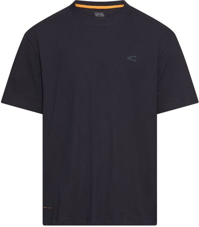 camel active Oversized T-Shirt van organic cotton - Maat menswear-M - Navy blauw