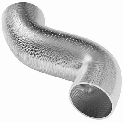 76 mm Aluminium Flexibele Luchtkanaal voor Ventilatie en Airconditioning - 2 m Halfstijve Uitlaatslang