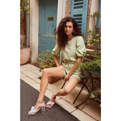 Lofty Manner T-shirt Top Solenne Rd301 461 Mint Dames Maat - XS