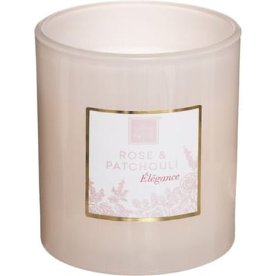 Atmosphera Mael Rozen- en Patchouli Geurkaars - 190 g, Glazen Houder
