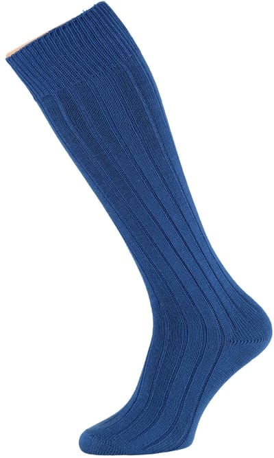 Apollo - Party soccer sokken - Sokken Carnaval - kobalt blauw - Maat 36/41 - Carnavalskleding dames - Carnavalskleding - Carnavalskleding jongens - Sokken carnaval