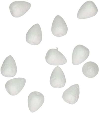 FunCakes Dummy Bloemknoppen - 20 mm - pk/12 - Piepschuim Kegel - Taartdecoratie