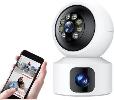 Beveiligingscamera - Indoor camera - Huisdieren monitoren - AI tracking - 4MP - Wit