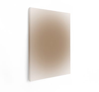 Artaza Canvas Schilderij Abstract Beige - 30x40 cm - Wanddecoratie Japandi - Muurdecoratie Boho - Decoratie Zand - Kamer Accessoires