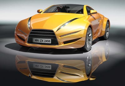 Fotobehang Sports Racing Car | XL - 208cm x 146cm | 130g/m2 Vlies