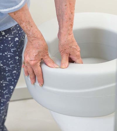 Zachte toiletverhoger 14 cm / max 185 kg / Eenvoudige montage / Verhoogd toilet met 14 cm
