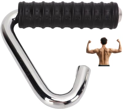 Dailygoods- Fitnesshandgreep C-vormig - Universeel - Rubber omwikkeld - IJzer - Slijtvast - 13,3 cm griplengte - Fitnessgrip