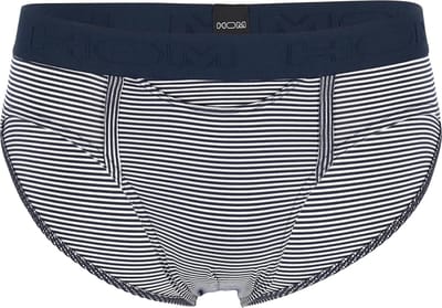 HOM Simon mini briefs HO1 (1-pack) - herenslip met horizontale gulp - donkerblauw gestreept