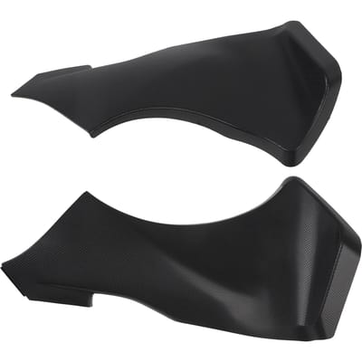 2 Pièces Moto Conduit d'Air Tube Carénage Couvercle Bande Antidérapante Couvercle de Tube d'Air Latéral pour ZX‑6R 2005 à 2006 black