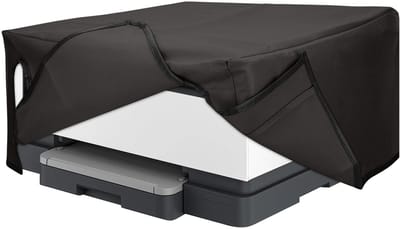 kwmobile hoes geschikt voor HP OfficeJet 8015e / OfficeJet 8122e - Beschermhoes voor printer - Stofhoes in donkergrijs