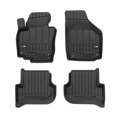 FROGUM Proline – Automatten Set – Exacte Pasvorm – Geurloos TPE – Inclusief Kofferbakmat voor ŠKODA Yeti 2009–2017 (Reparatieset-versie)