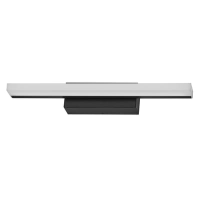 OSRAM Orbis Spiegellamp in zwart, 40 cm, aluminium behuizing, 6,8 W, 650 lm, IP44 beschermingsklasse, kleurtemperatuur instelbaar via Click CCT (4000 K en 3000 K), traploos dimbaar via aanraakbediening