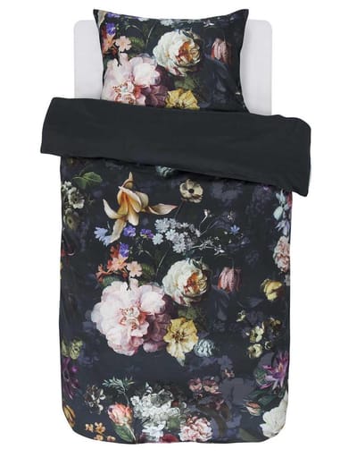 Essenza Fleur Dekbedovertrek Nightblue - Eenpersoons – 140x200/220 cm