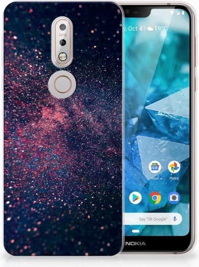 Nokia 7.1 TPU Hoesje Stars