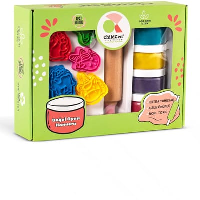 ChildGen Premium set Unicorn - niet giftige speelklei set - 100% natuurlijk - boetseerklei - klei