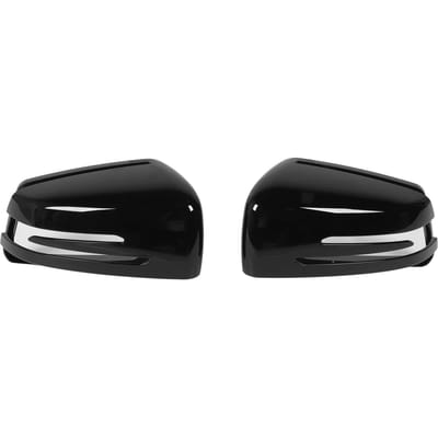 2 PIÈCES Cache Rétroviseur Latéral Protection Robuste Longue Durabilité Résistance aux Intempéries Remplacement pour Benz W176 W246 W204 black