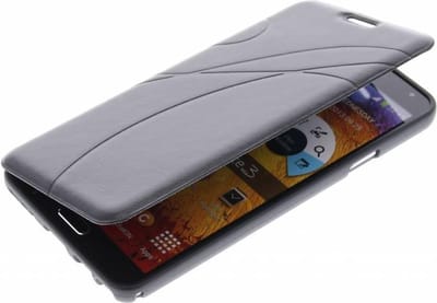 Zwarte TPU bookcase Telefoonhoesje Lijn Motief Samsung Galaxy Note 3 N9000
