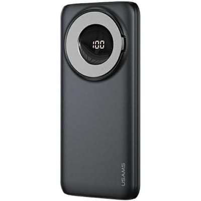 USAMS Powerbank PB62 10000mAh 20W QC3.0+PD Magnetisch Draadloos Snelladen zwart/zwart 10KCD17101 (US-CD171)