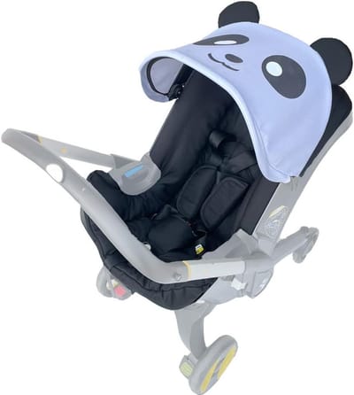 Kinderwagen Accessoires Set - Zitting en Kap - Comfortabel Reizen - Wasbaar Materiaal - 50 x 40 x 25 cm