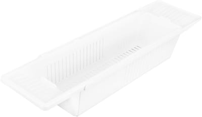 Dailygoods- Badkuipopslagorganisator Uitbreidbaar - Badkamer Organizer - Waterspeelgoed Organizer - Compact Ontwerp - Verstelbaar - Duurzaam Waterdicht Materiaal - Badkamerorganizer