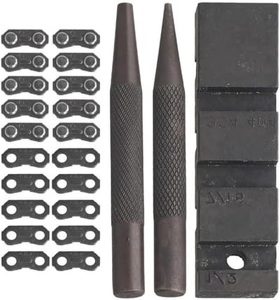 Kettingzaag Reparatie Kit - Ketting Breker - Tuin Onderhoud - Brede Ketting Compatibiliteit - 10 Links - Zwart