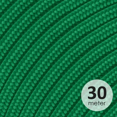 Home Sweet Home - Strijkijzersnoer Groen - stof - bestel 30 meter - elektriciteitssnoer 2 aderig - textielkabel 2x0.75m² - VDE gekeurd