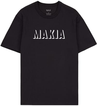 Makia Shadow T-shirt Met Korte Mouwen Zwart XL Man