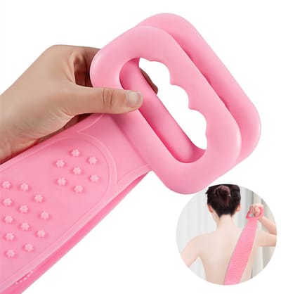 Doucheborstel – Rugborstel – Badborstel - Rug scrubber - Rug krabber siliconen - Massage borstel - Rubberen rug scrubber -Voor Lichaam, Rug en Schouders - LOUZIR