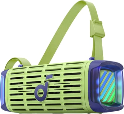 soundcore Boom 3i van Anker - Robuuste outdoorluidspreker - Bluetooth-luidspreker - Waterdicht IP68 - 50W BassUp 2.0-geluid - Bluetooth 5.3 - 16 uur speeltijd - Lichtshow + TWS-stereo - Kajakken - Vissen - Kamperen