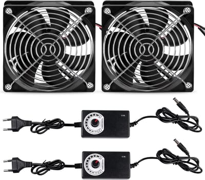 120mm DC 12V Mini Afzuigventilator met Instelbare Snelheid voor Kweektent en BBQ