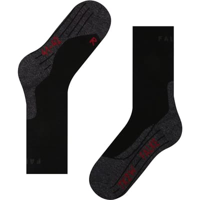 FALKE TK2 Sensitive anti-blaar dik wol functioneel materiaal wandelsokken dames zwart - maat 35-36