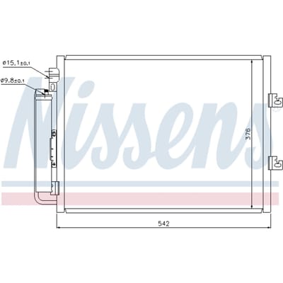 Condensor, airconditioning NISSENS 940126
