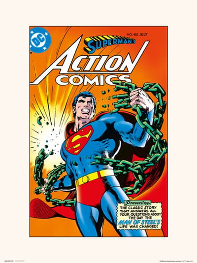 MARVEL DC ACTION COMICS 485 - Art Print 30x40 cm