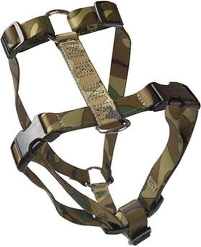 De-Tail Harnas Nylon 25 mm x 70- 120 cm in camouflage of oranje reflectie Camouflage