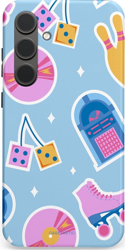 Casetastic Hoesje Geschikt voor Samsung S24 Plus - Stijlvolle Beschermende Duo-layer Case - Flashback vibes