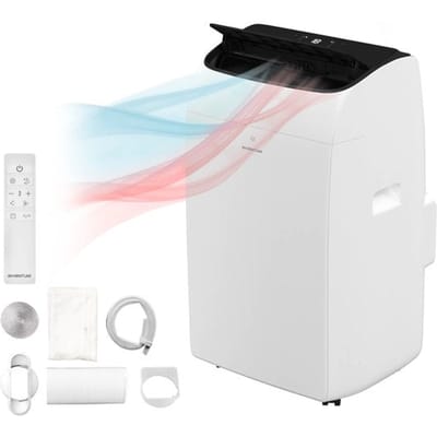 Inventum AC126WH Mobiele Airco - 12000 BTU Airconditioning - 4-in-1 - Koelen, Verwarmen, Ventilator, Ontvochtiger - Tot 105 m³ - Afdichtingskit - Wit