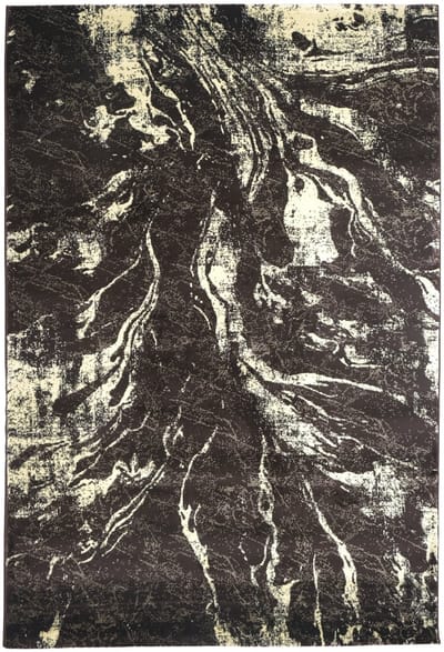 Blanca Vloerkleed – Laagpolig Abstract Marmerlook – Bruin/Beige – 240x330 cm