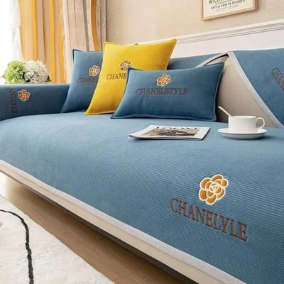 Luxe Bankhoes Antislip Bankkussens Borduurproces Bankhoes Bankhoes Universele Bankhanddoek Beschermers Woondecoratie 70x70cm 1pcs