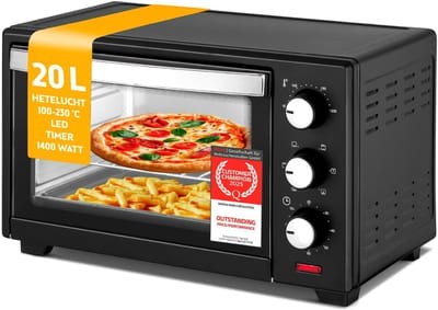DnA® Heteluchtoven - Airfryer Oven - Airfryer - Oven - Zwart - 46cm x 32cm x 28cm