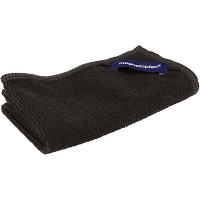 Magnetoplan magnetoCleaner ecoAware reinigingsdoekje, microvezel, magnetisch, 30 × 30 cm, zwart, wasbaar