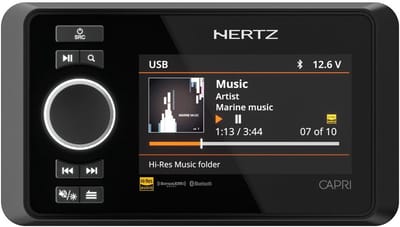 Hertz Marine DAB+/FM/USB/BT/NMEA2000 4x70 Watt, 4 zones